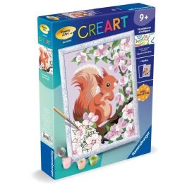 CreArt Kids - Ardilla en primavera (18 x 24 cm), kit para pintar por números, a partir de 9 años, 25837, Ravensburger CreArt Kids - Ardilla en primavera (18 x 24 cm), kit para pintar por números, a partir de 9 años, 25837, Ravensburger
