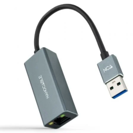 Nano Cable 10.03.0405 Adaptador USB 3.0 a RJ45 Ethernet Gigabit 1000Mbps Aluminio Gris 15cm Precio: 13.6900005. SKU: B1AQX64AVM