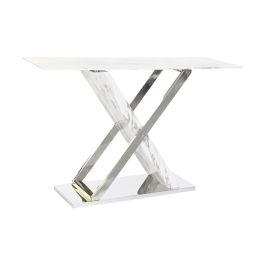 Recibidor DKD Home Decor Blanco Gris Plateado 120 x 40 x 75 cm Recibidor DKD Home Decor Blanco Gris Plateado 120 x 40 x 75 cm