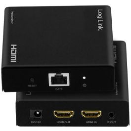 LogiLink HD0030 Extensor/Splitter HDMI sobre IP 70m 1x2 Puertos 3D Negro 4K (6Gbit/s) Cat5e/6/7/8.1