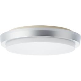 Luz de techo exterior Devora Color plateado LED integrado Luz de techo exterior Devora Color plateado LED integrado