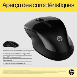 HP 250 Dual Mouse Inalámbrico Ambidextro de Tamaño Completo Plug & Play para Máxima Productividad en Cualquier Superficie