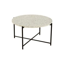 Mesa Centro Glam DKD Home Decor Negro Blanco 80 x 45 x 80 cm