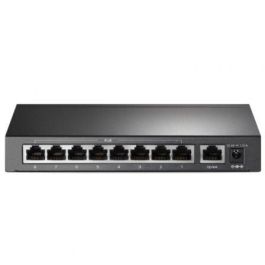 TP-Link TL-SF1009P Switch Ethernet Fast No Administrado de 9 Puertos (10/100 Mbps) con PoE, Color Negro y Montaje en Pared