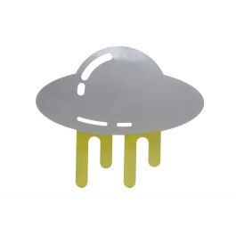 DKD Home Decor Decoración de Pared Infantil Temática Ovni LED de Metal Gris y Verde 35x30x2 cm | Funciona con Pilas AA Precio: 3.58999982. SKU: S3010124