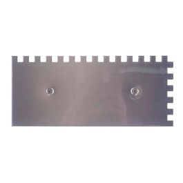 Rubi R65985 Peine de acero 28cm dentado 10x10mm mango madera cerrado para morteros cola y cerámica grande