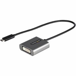 Adaptador USB C a DVI Startech CDP2DVIEC Negro Plateado Negro/Plateado Precio: 36.49999969. SKU: S55125997