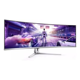 Philips Evnia 8000 49M2C8900/00 Monitor Gaming Curvo 48.9" (124.3cm) Dual QHD 5120x1440 QD-OLED 240Hz, G-SYNC, FreeSync Premium Pro, 2xHDMI 2.1, DP 1.4, USB-C 90W, Blanco