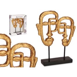 Cara Doble con Base Oro Giftdecor 27x32.5x10.5 cm - Poliresina (4 Unidades) Precio: 54.88999956. SKU: S3611827