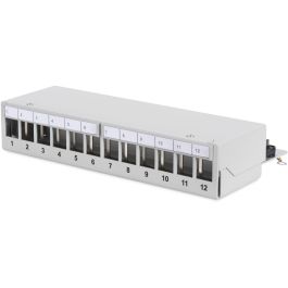 DIGITUS Patchpanel 1HE 12-Port Modular Desktop SOHO Gris