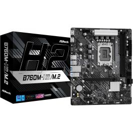 ASRock B760M-H2/M.2 Placa Base Intel LGA 1700, B760, DDR5, 96GB, HDMI+DP, 4SATA+2M.2, 5USB 3.2+1USB-C, GBLAN, Micro ATX - 90-MXBN00-A0UAYZ