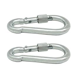 Edm Mosquetón bombero con seguro msq02, acero galvanizado 6x60 mm, 2 unidades Precio: 2.50000036. SKU: B1GDX4N698