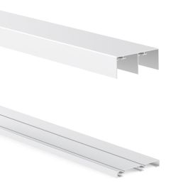 Herrajes Alk Juego de Guías de Aluminio Bond 2 Metros Acabado Plata Mate