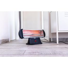 Edm Estufa de cuarzo 3 barras 1200 w con sistema de seguridad anti-vuelco y reflector protegido