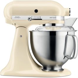 KitchenAid 5KSM185PSEAC Robot de Cocina Amasadora Planetaria 4.8L Crema - Batir, Amasar, Mezclar - 10 Velocidades, 300W