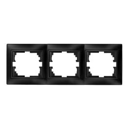 Solera Marco para 3 elementos horizontal grafito 225x81x10mm serie Europa ERP73NGU