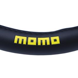 MOMO MOMLSWC0PROBW Funda de Volante Profile Black-White, 38-39 cm, Poliuretano, Agarre Firme y Confort Universal