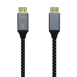 AISENS - CABLE DISPLAYPORT V1.4 8K@60HZ, DP/M-DP/M, GRIS/NEGRO, 2.0M Precio: 5.94999955. SKU: B1BW5KGBLB