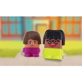 Miniland Juego Emotiblocks 32350 - Figuras para Aprender Emociones con 6 Personajes Intercambiables y Actividades
