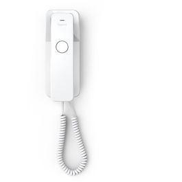 Gigaset DESK 200 Teléfono Analógico con Cable, 10 Entradas de Memoria, Montaje Escritorio/Pared, Color Blanco