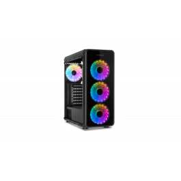 NOX NXHUMMERTGM Caja Semitorre ATX RGB USB3.0 Cristal Templado Negro