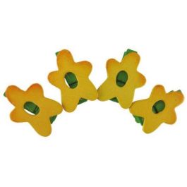 Pinzas Smart Madera Flores Amarillas Pack De 4 Precio: 1.5900005. SKU: B1B6XN3LA9