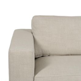 Sofá 3 Plazas Beige Tejido Siena 222 X 95 X 80 cm