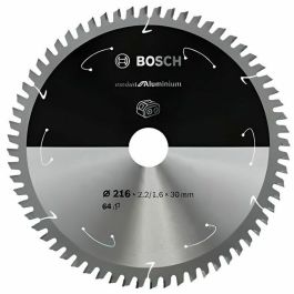 Bosch Hoja de Sierra Circular Profesional 216x30x2.2mm 64 Dientes para Aluminio y Metales No Ferrosos Precio: 71.9500001. SKU: B1JBF8FLSK