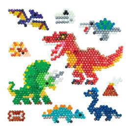 La tierra de los dinosaurios - Aquabeads - perlas que se adhieren con agua