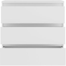 Cómoda CHELSEA 3 Cajones - Color blanco mate - An 77,2 x Pr 42 x Al 79,9 cm Cómoda CHELSEA 3 Cajones - Color blanco mate - An 77,2 x Pr 42 x Al 79,9 cm