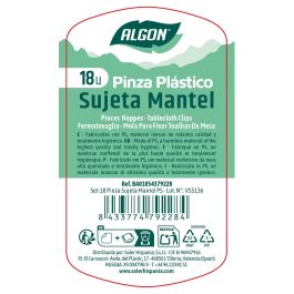 Inde Set 18 Pinzas Sujeta Mantel PS (24 Unidades)