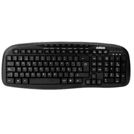 Nilox Teclado Multimedia con Cable USB Negro - Teclado Numérico, Teclas Multimedia, Compatible con Windows Precio: 7.88999981. SKU: S8102808