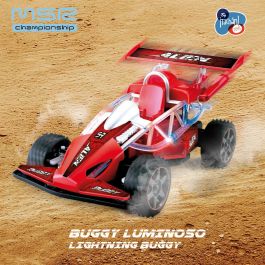 Tachan T01011 Buggy Car Rojo R/C 1:18 con Luces, Radio Control 27 MHz