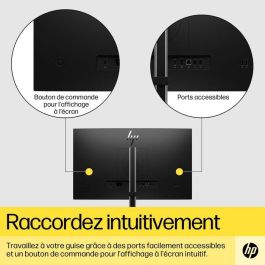 HP E24q G5 QHD Monitor - Pantalla de 23.8" IPS, Resolución 2560x1440, Ergonómico, Confort Visual, Flexibilidad para Oficina y Hogar