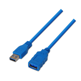 Cable Alargador USB 3.0 Aisens A105-0045/ USB Macho - USB Hembra/ Hasta 9W/ 625Mbps/ 1m / Azul Precio: 5.79000004. SKU: B1FAJXEJQD