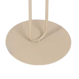 Mesa auxiliar 30,5 x 30,5 x 53 cm Crema Hierro Mesa auxiliar 30,5 x 30,5 x 53 cm Crema Hierro