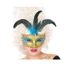 Máscara Antifaz Veneciana Turquesa Carnaval Mujer Adulto Precio: 1.49999949. SKU: B1KPBW43ND