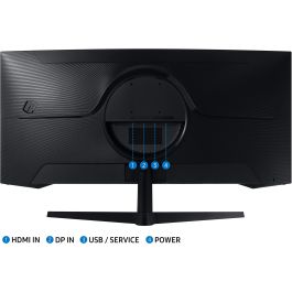 Samsung Monitor Odyssey G5 C34G55TWWP Curvo 34'' Ultra WQHD (3440x1440) 144Hz 1ms HDMI DisplayPort VESA Negro