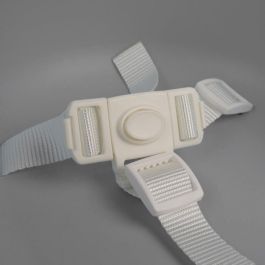 Thermobaby Silla elevadora BLOC Tudi Charming Grey, ligera, compacta y portátil, con arnés 3 puntos para seguridad y comodidad del bebé +6 meses