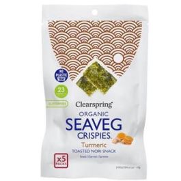 CLEARSPRING Alga Nori con Cúrcuma Multipack Snack 5 Unidades x 4g, Vegano, Sin Gluten Precio: 9.5000004. SKU: B15TTYFCRR