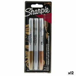 Set de Rotuladores Sharpie Multicolor metálico 3 Piezas 1 mm (12 Unidades) Precio: 83.49999944. SKU: S8425207