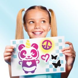 Canal Toys CTAIR015 Arte con Aerógrafo Kit de Creación de Carteles con Spray Electrónico, Plantillas y Rotuladores AIR 015