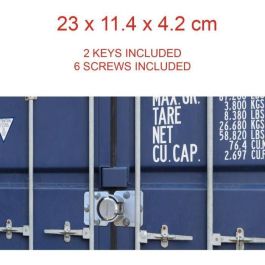Master Lock 736EURD Candado Redondo con Cerrojo para Puerta de Furgoneta