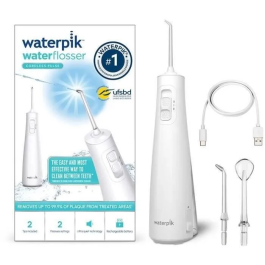 Waterpik WF-20 Irrigador Bucal Inalámbrico, Chorro de Agua Recargable, Elimina la Placa, Blanco Precio: 71.49999989. SKU: B18FLRT7F9