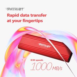Patriot Transporter Lite 4TB SSD USB Tipo C 3.2 Gen 2 1000MB/s Rojo