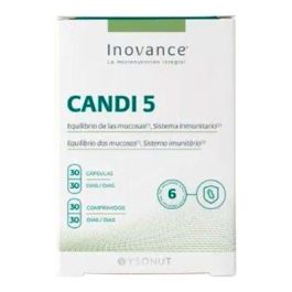 INOVANCE Candi 5 30Comp+30Cap. Complemento Alimenticio Probiótico con Lafti L10 y Lactobacillus rhamnosus GG, Vitamina C y Biotina para Sistema Inmunitario y Mucosas Precio: 29.5000002. SKU: B1BA44T8G2