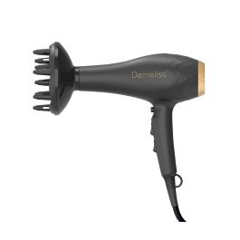 Saint Algue Demeliss Salon Series 2200 Secador de pelo Profesional 2200W con difusor y concentrador, Negro