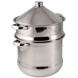 Baumalu Couscoussier Tajine Acero Inoxidable 9 Litros - Fondo Triple para Inducción