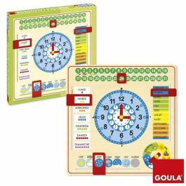 Goula Reloj Calendario DIS51308 - Educativo para Aprender Meses, Estaciones, Días y Horas