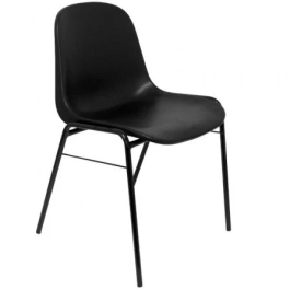 Silla Piqueras Y Crespo Alborea Confidente Apilable Asiento Monobloque En Pvc Negro Precio: 55.50000049. SKU: S5703176